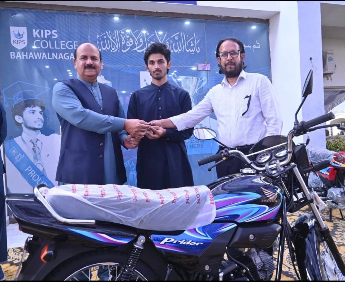 Motorbike Prize Handover