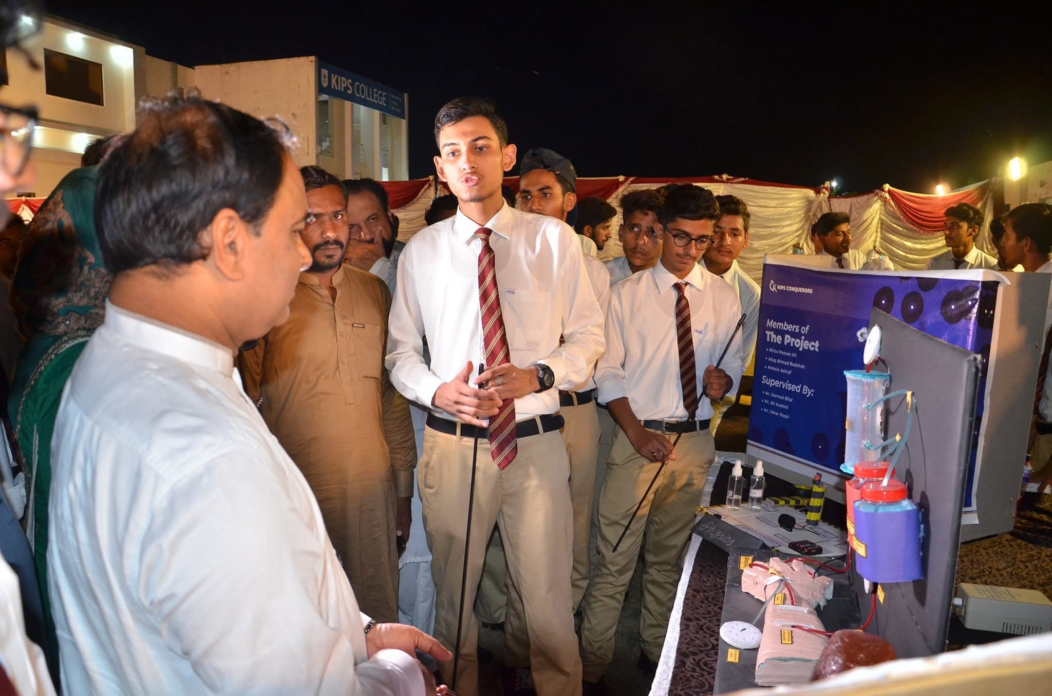 Student Presenting Physics Project